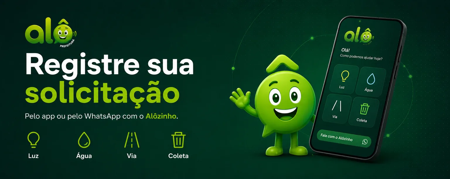 Registre sua solicitação pelo Alô Prefeitura
